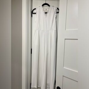 Calvin Klein White Jumpsuit with Tie